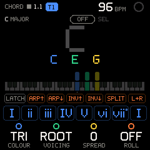 CHORD with the switch OFF