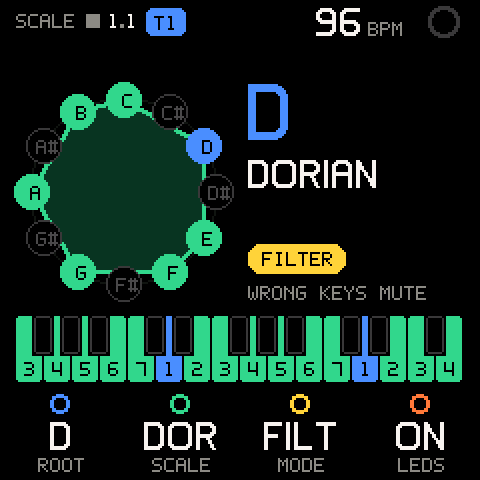 SCALE: D dorian, FILTER