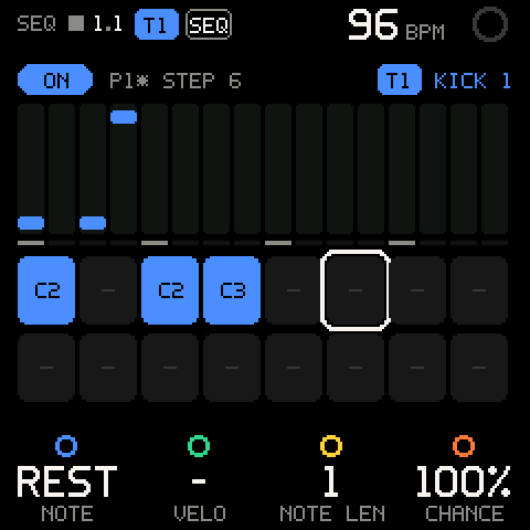 SEQ: entering steps, stopped