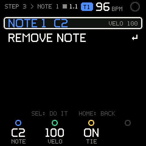 STEP 3 > NOTE 1: REMOVE NOTE