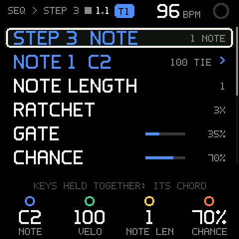 SEQ > STEP 3
