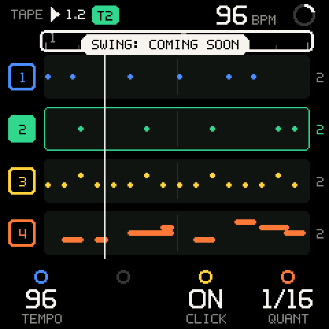 A control that isn't built yet says so