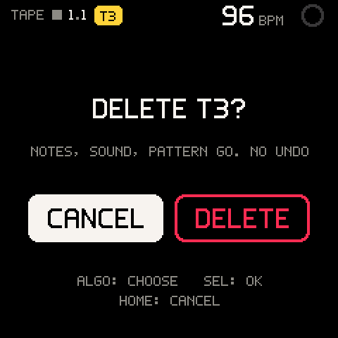 A question before deleting a track